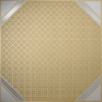 gold silver metal ceiling tile