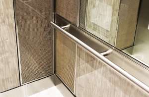 woven metal mesh elevator panels