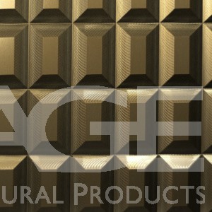 decorative aluminum metal wall panel bronze finish