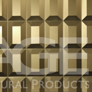 decorative aluminum metal wall panel bronze gold finish