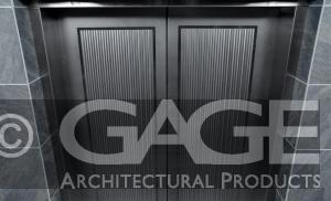 decorative metal elevator door panel