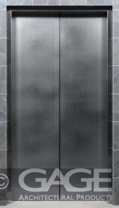 decorative metal elevator door panel
