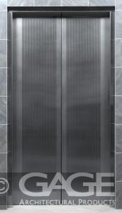 decorative metal elevator door panel