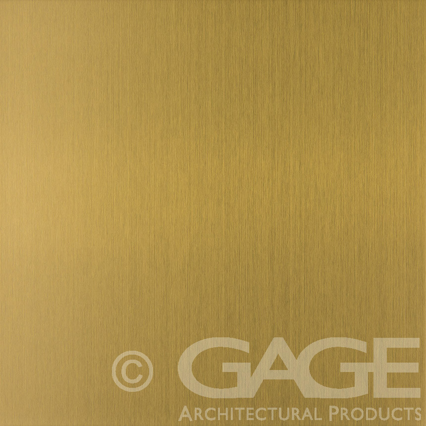 GM438 Long Grain Satin brass long grain satin stainless steel