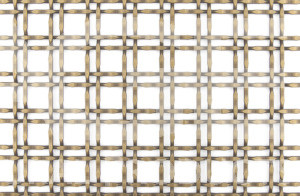 GW928 Rivoli woven metal mesh with antiqued brass finish
