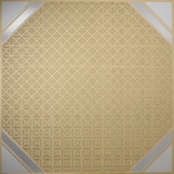 321 gold silver metal ceiling tile