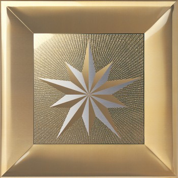 838 - coffered decorative metal ceiling panel tile