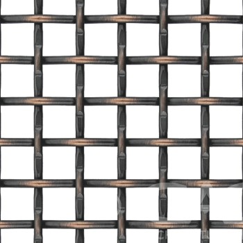 GW915 Intersection in Antique Copper finish decorative woven metal mesh
